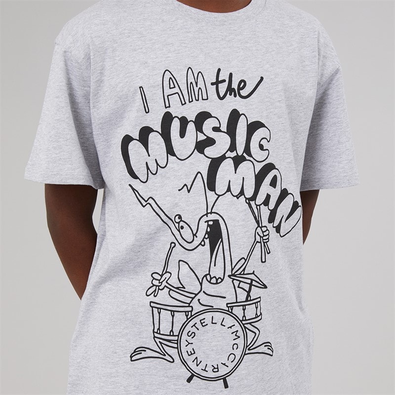 STELLA McCARTNEY Boys T-Shirts Grigio Medio Melange Grigio Medio Mel. - Image 3
