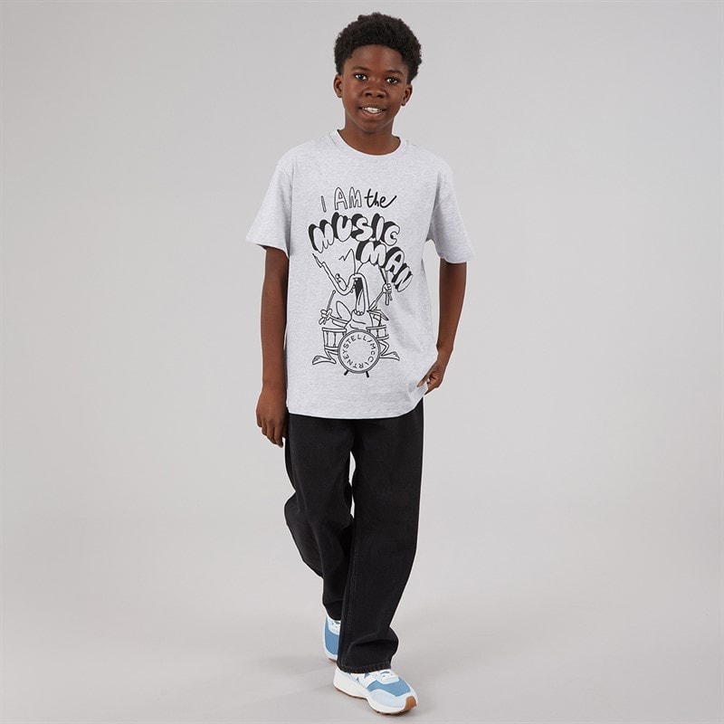 STELLA McCARTNEY Boys T-Shirts Grigio Medio Melange Grigio Medio Mel. - Image 4