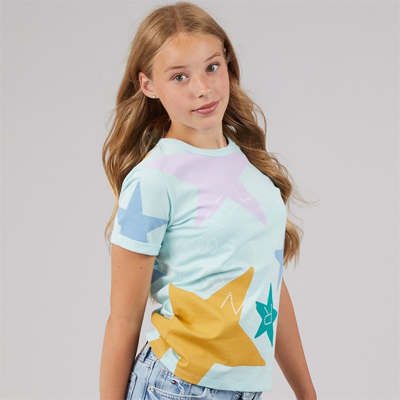 STELLA McCARTNEY Girls T-Shirt Light Blue