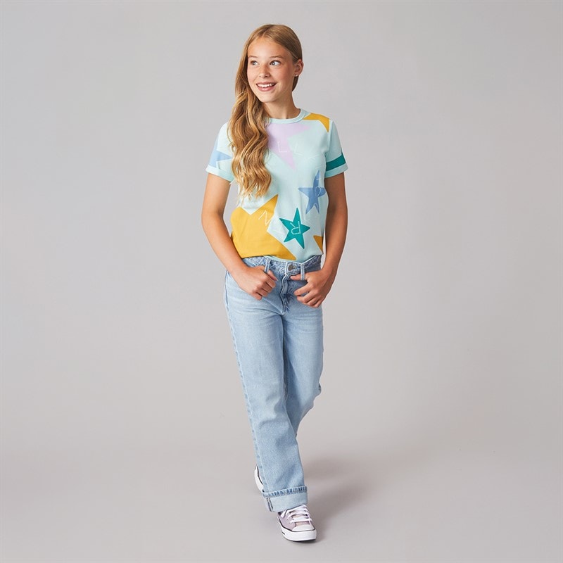 STELLA McCARTNEY Girls T-Shirt Light Blue - Image 4
