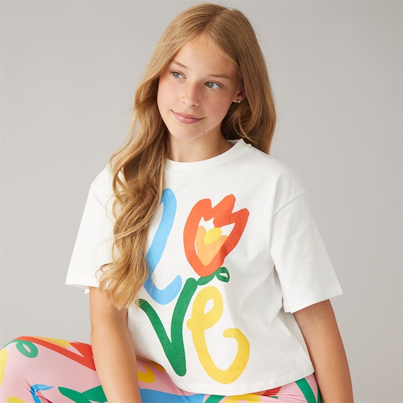 STELLA McCARTNEY Girls T-Shirt Ivory
