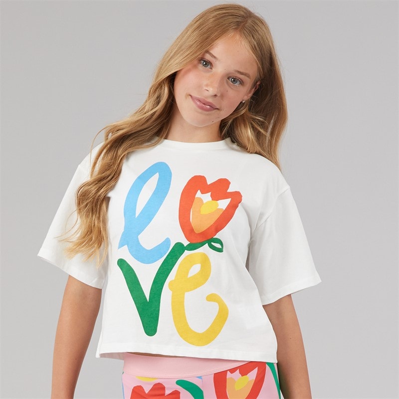 STELLA McCARTNEY Girls T-Shirt Ivory - Image 3