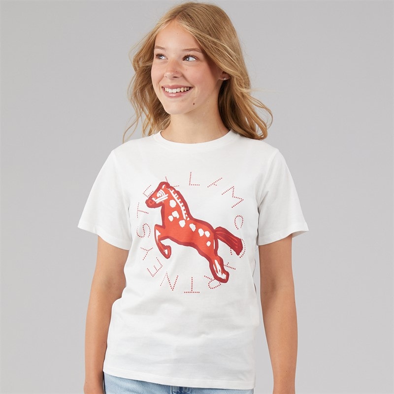 STELLA McCARTNEY Girls T-Shirt Ivory - Image 3
