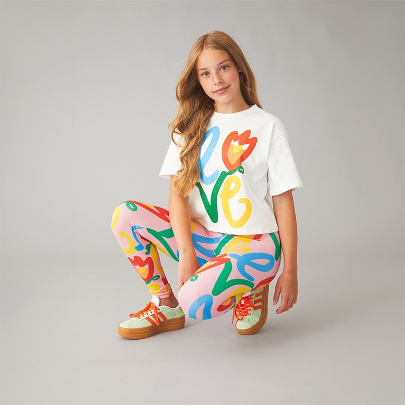 STELLA McCARTNEY Girls Leggings Rosa/Multicolor - Image 3