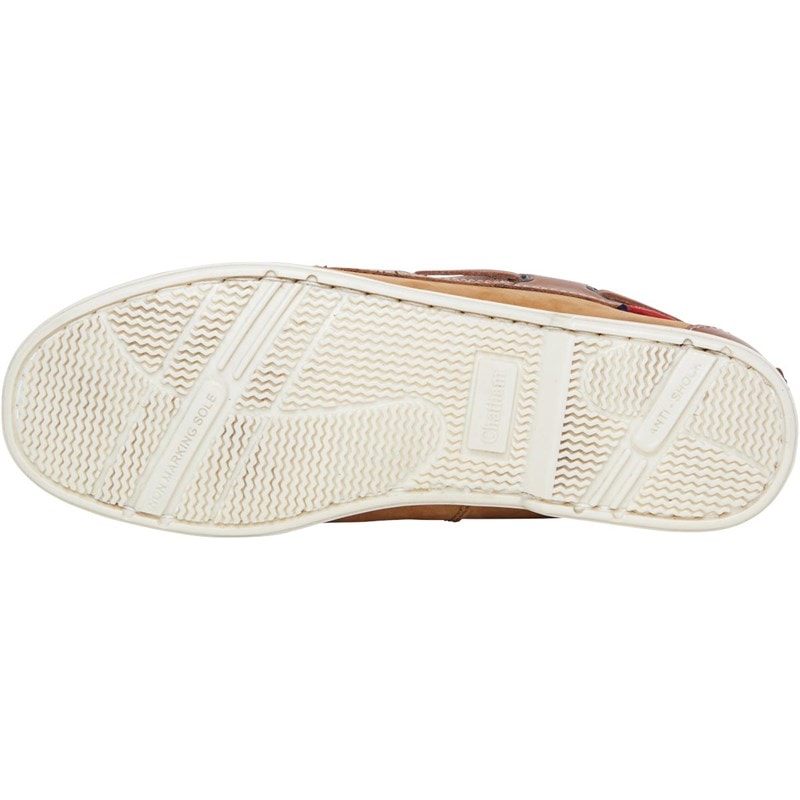 Chatham Marine Mens Bow Deck Shoes Tan/Gum - Image 2