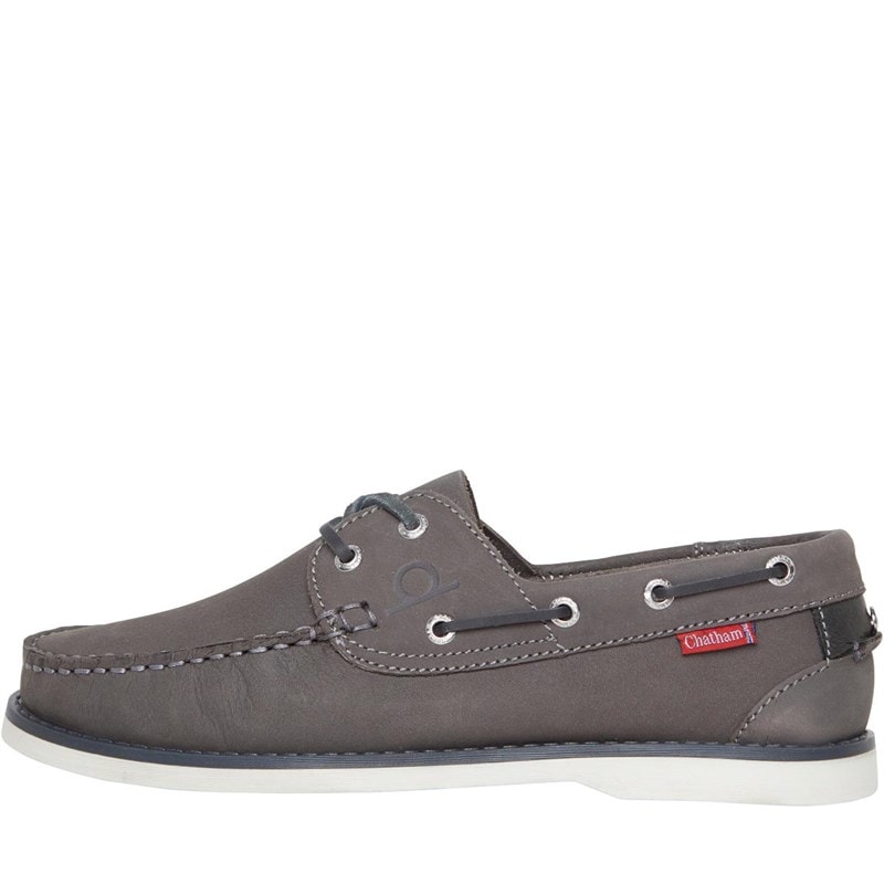Chatham Marine Mens Dartmouth Deck Shoes Grey - Image 1