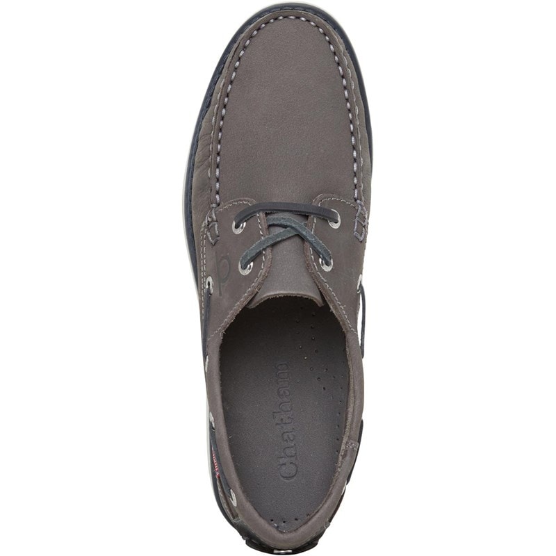 Chatham Marine Mens Dartmouth Deck Shoes Grey - Image 4