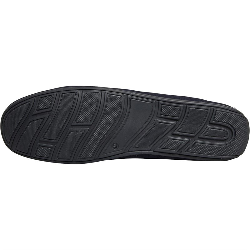 Chatham Marine Mens Suede Driving Moccasins Navy Suede - Image 2