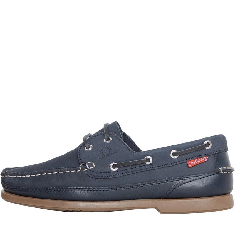 Chatham Marine Mens Portage Deck Shoes Nubuck Navy/Dark Navy