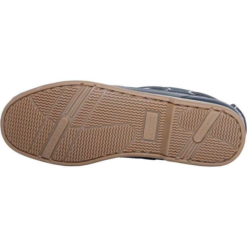 Chatham Marine Mens Portage Deck Shoes Nubuck Navy/Dark Navy - Image 2