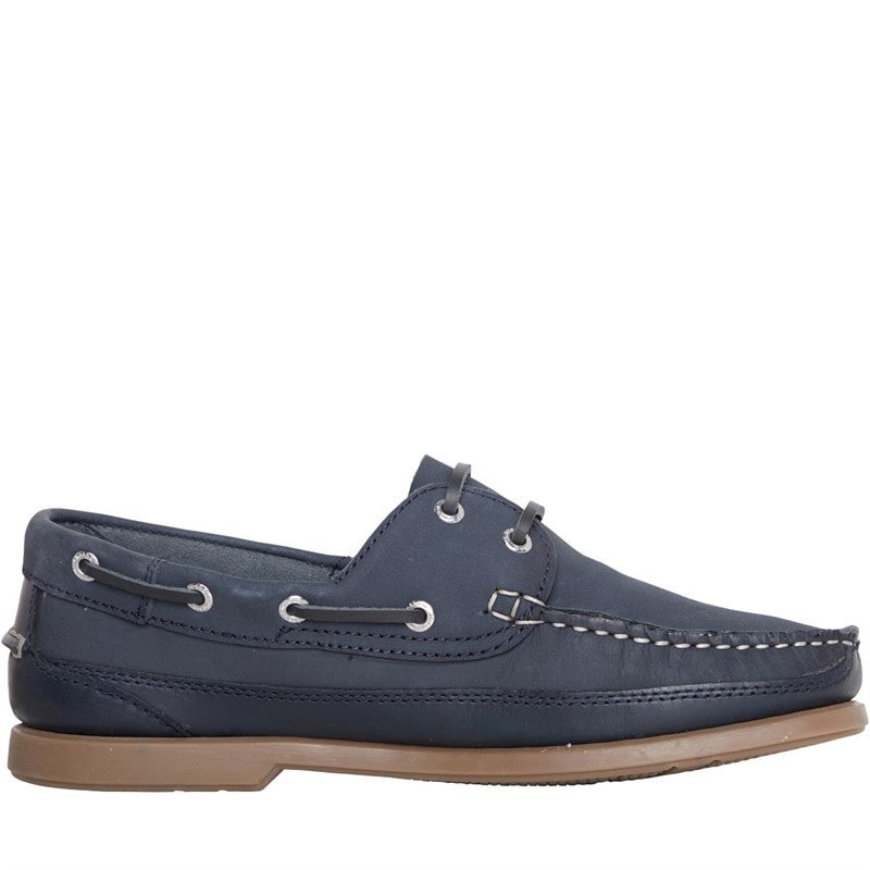 Chatham Marine Mens Portage Deck Shoes Nubuck Navy/Dark Navy - Image 5