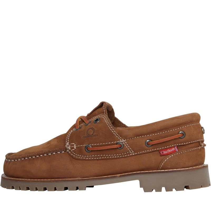Chatham Marine Mens Rousdon Deck Shoes Tan