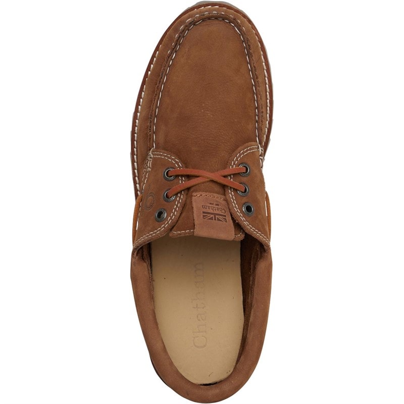 Chatham Marine Mens Rousdon Deck Shoes Tan - Image 4