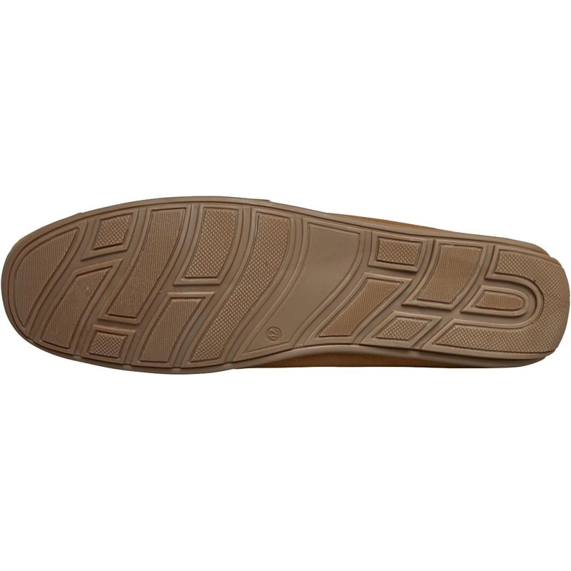 Chatham Marine Mens Suede Driving Moccasins Tan Suede - Image 2