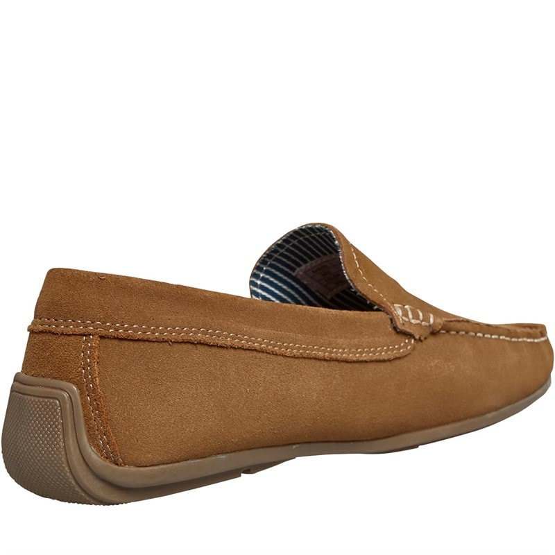 Chatham Marine Mens Suede Driving Moccasins Tan Suede - Image 5