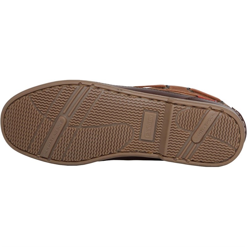 Chatham Marine Mens Portage Deck Shoes Tan/Brown - Image 2