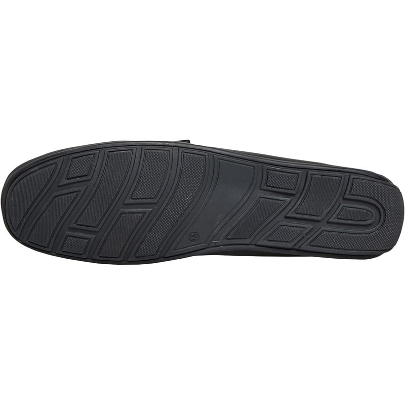 Chatham Marine Mens Leather Driving Moccasins Black Leather - Image 2