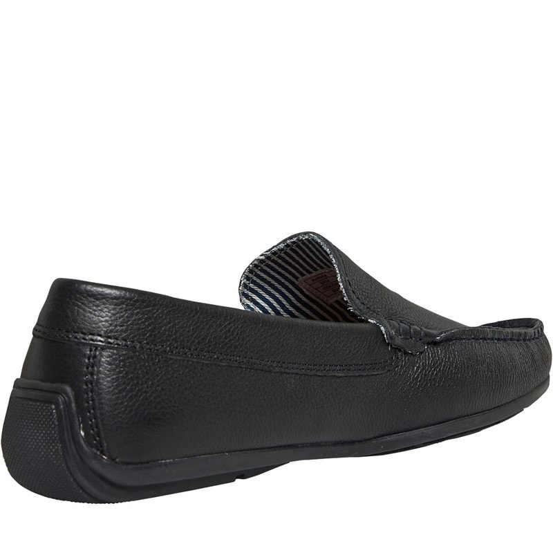 Chatham Marine Mens Leather Driving Moccasins Black Leather - Image 5
