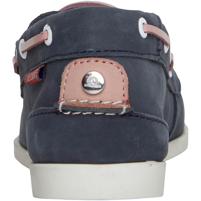 Chatham Marine Womens Willow Boat Shoes Navy/Pink - Image 3