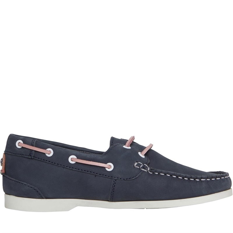 Chatham Marine Womens Willow Boat Shoes Navy/Pink - Image 5