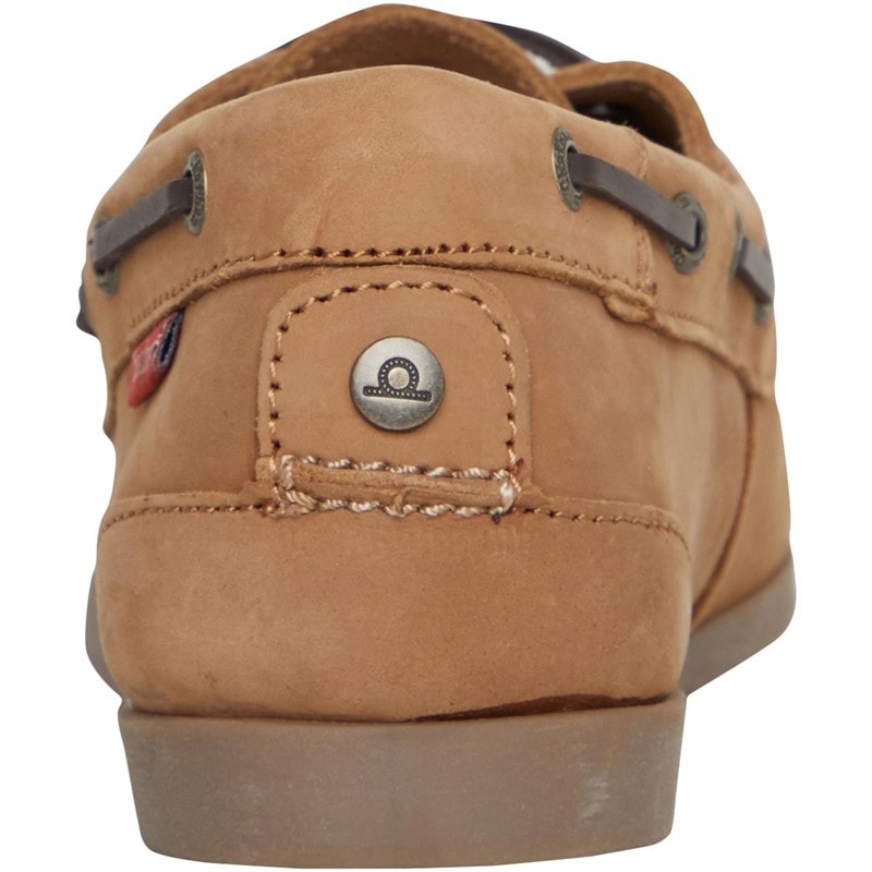 Chatham Marine Womens Willow Boat Shoes Dark Tan - Image 3