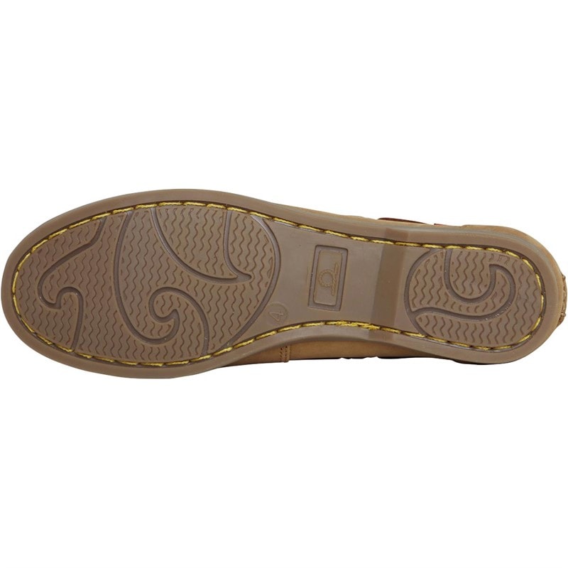 Chatham Marine Womens Rema Boat Shoes Dark Tan - Image 2