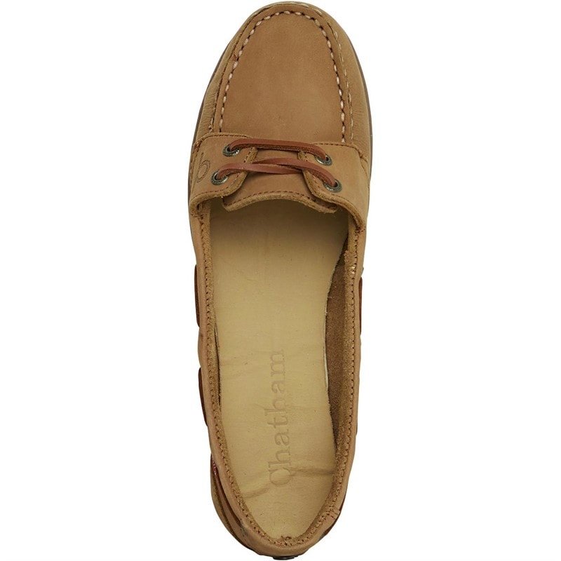 Chatham Marine Womens Rema Boat Shoes Dark Tan - Image 4