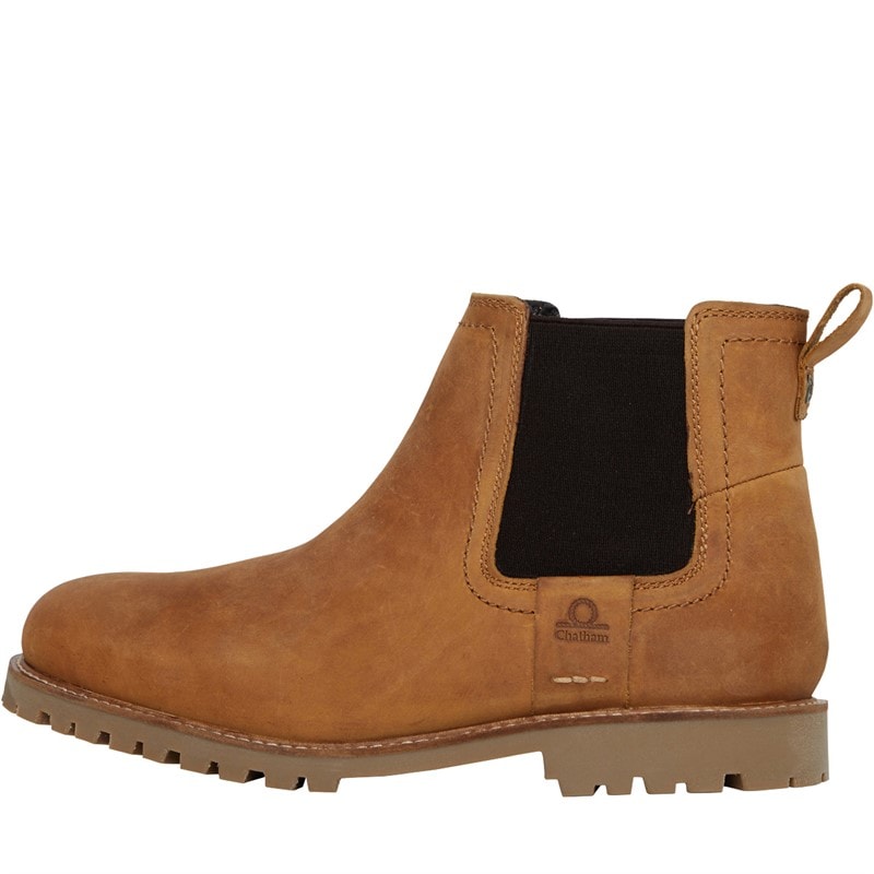 Chatham Marine Mens Quantock Boots Walnut - Image 1