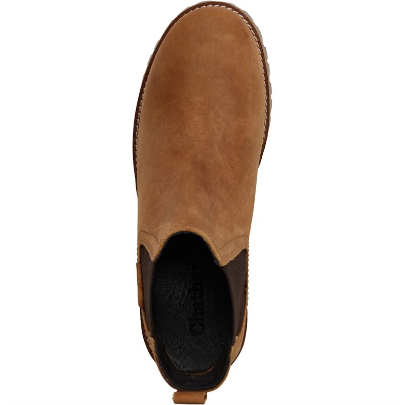 Chatham Marine Mens Quantock Boots Walnut - Image 4