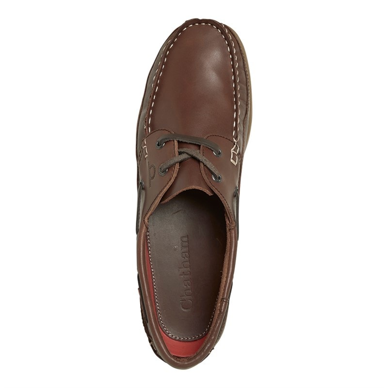 Chatham Marine Mens Portage Deck Shoes Dark Brown - Image 4