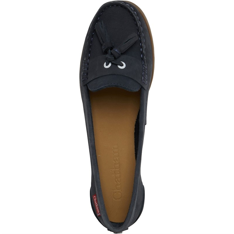 Chatham Marine Womens Arora Boat Shoes Navy/Gum - Image 4