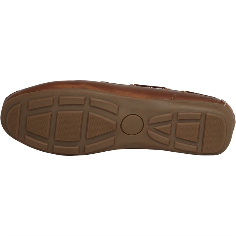 Chatham Marine Womens Paxos Driving Moccasins Tan Leather - Image 2