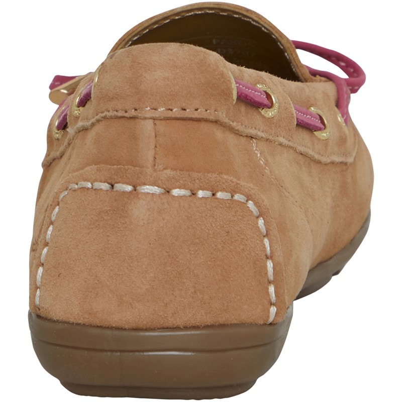 Chatham Marine Womens Paxos Driving Moccasins Tan Suede - Image 3