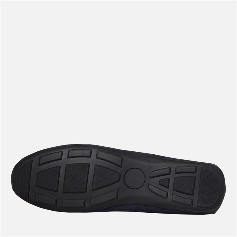 Chatham Marine Womens Paxos Driving Moccasins Navy Suede - Image 2