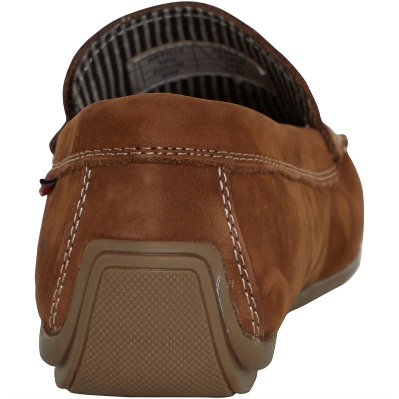 Chatham Marine Mens Seaton Leather Driving Moccasins Tan - Image 3