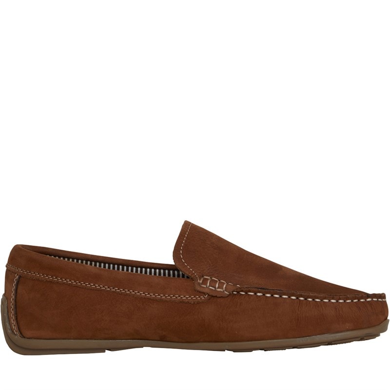 Chatham Marine Mens Seaton Leather Driving Moccasins Tan - Image 5