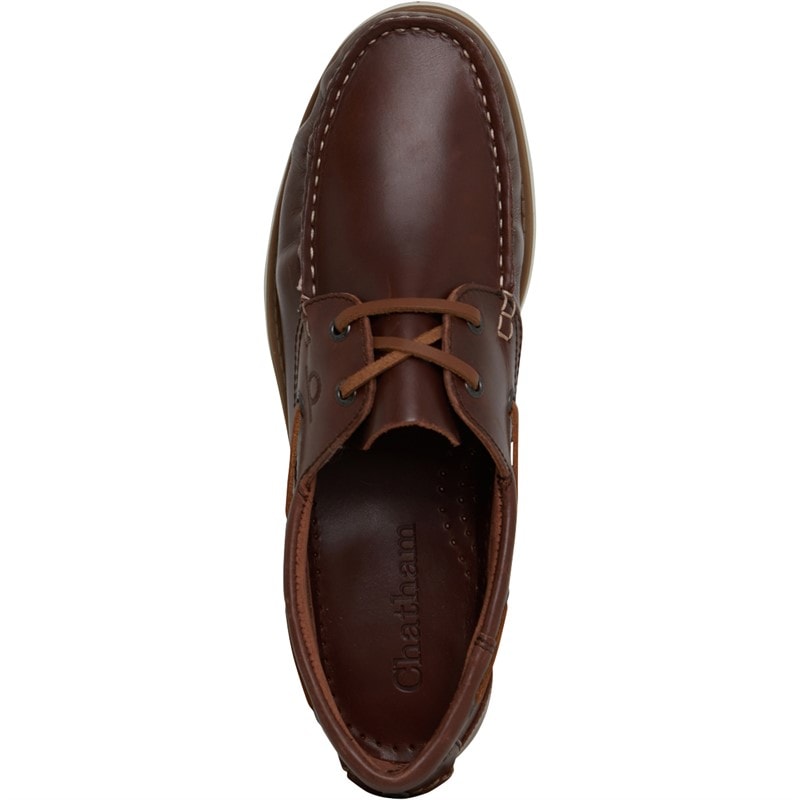 Chatham Marine Mens Dartmouth Deck Shoes Dark Brown - Image 4