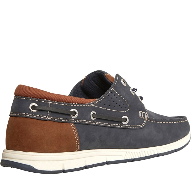 Chatham Marine Mens Kerrier Deck Shoes Navy/Light Brown - Image 5