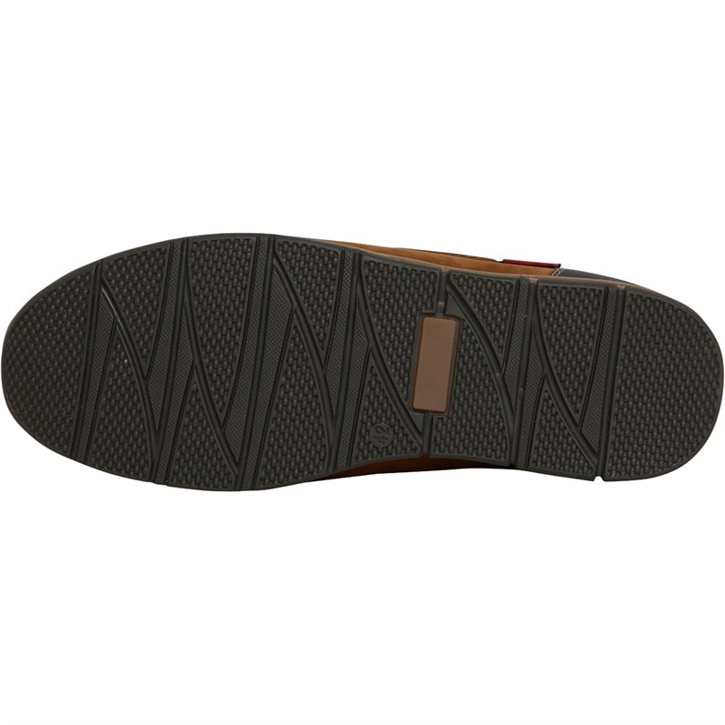 Chatham Marine Mens Kerrier Deck Shoes Light Brown/Navy - Image 2