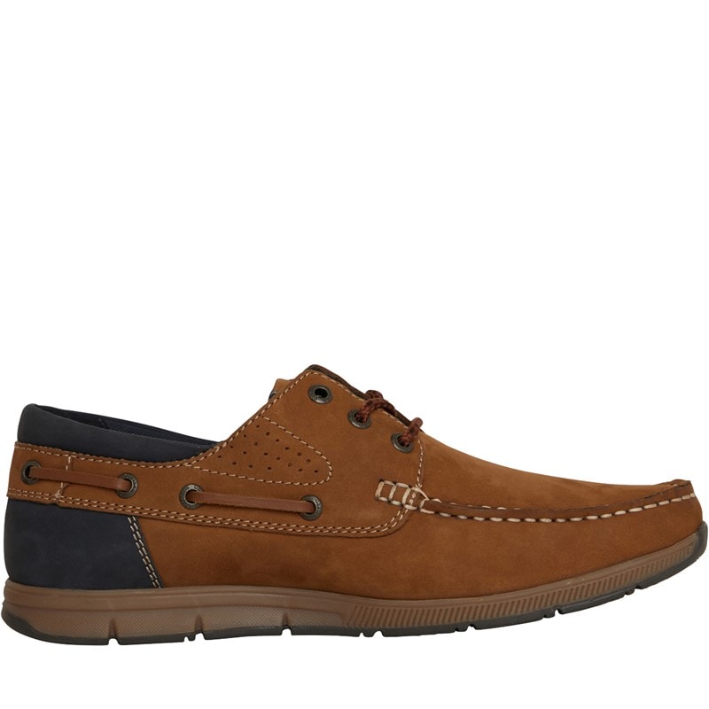 Chatham Marine Mens Kerrier Deck Shoes Light Brown/Navy - Image 5