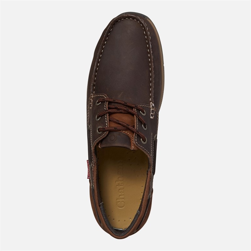 Chatham Marine Mens Kerrier Deck Shoes Dark Brown - Image 4