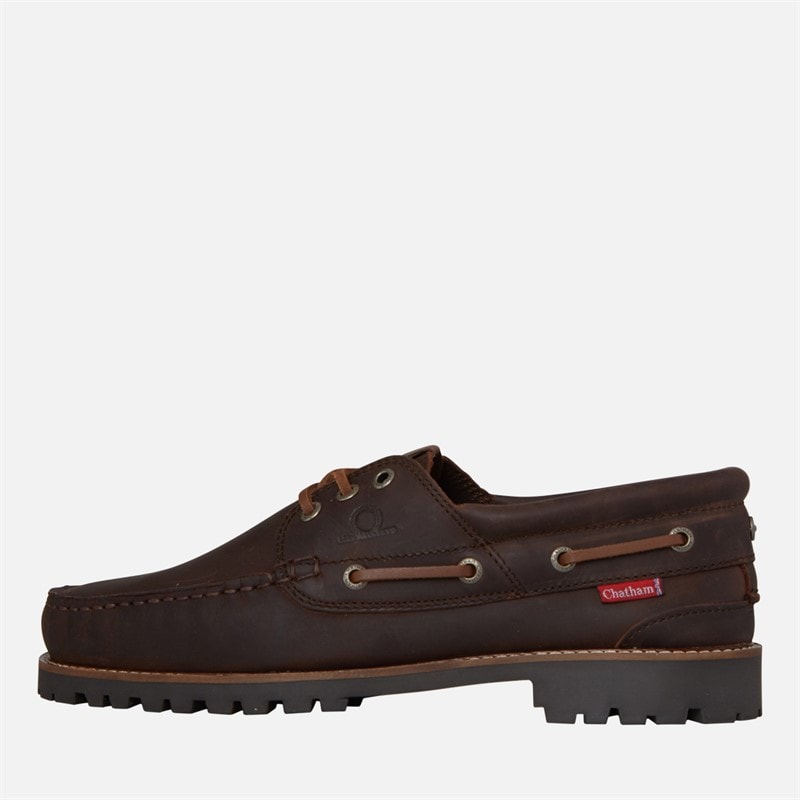 Chatham Marine Mens Rousdon Deck Shoes Medium Brown - Image 1
