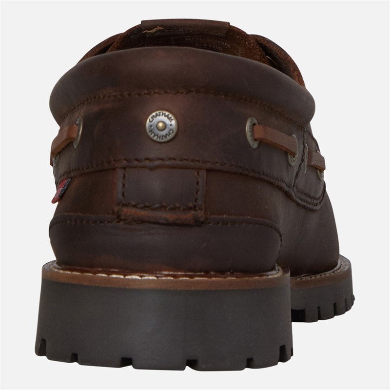 Chatham Marine Mens Rousdon Deck Shoes Medium Brown - Image 3