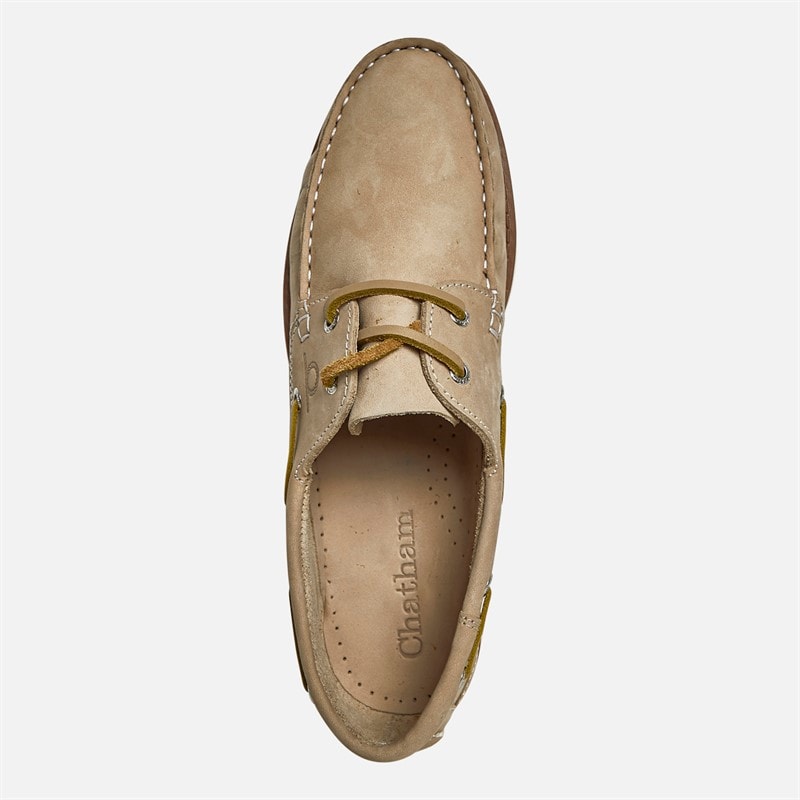 Chatham Marine Mens Dartmouth Deck Shoes Taupe - Image 4