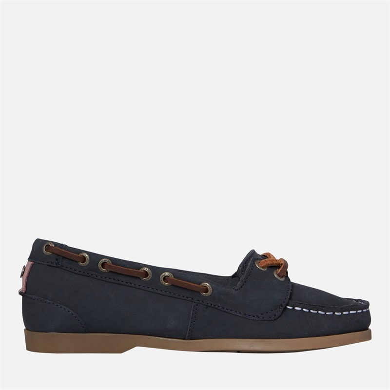 Chatham Marine Womens Rema Boat Shoes Navy/Brown - Image 5
