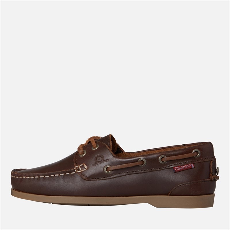 Chatham Marine Womens Willow Boat Shoes Dark Brown