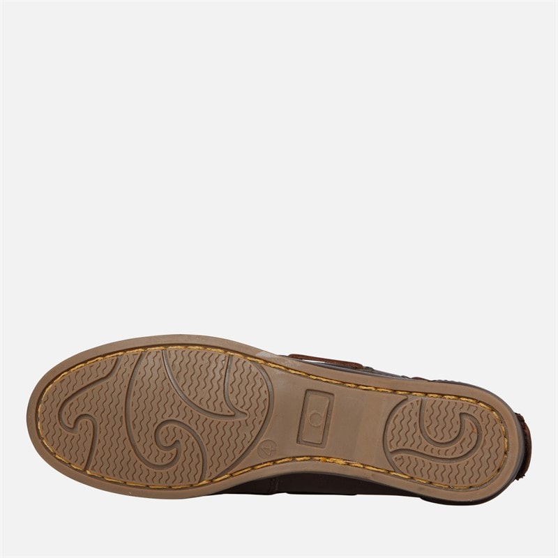 Chatham Marine Womens Willow Boat Shoes Dark Brown - Image 2