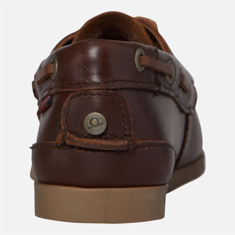 Chatham Marine Womens Willow Boat Shoes Dark Brown - Image 3