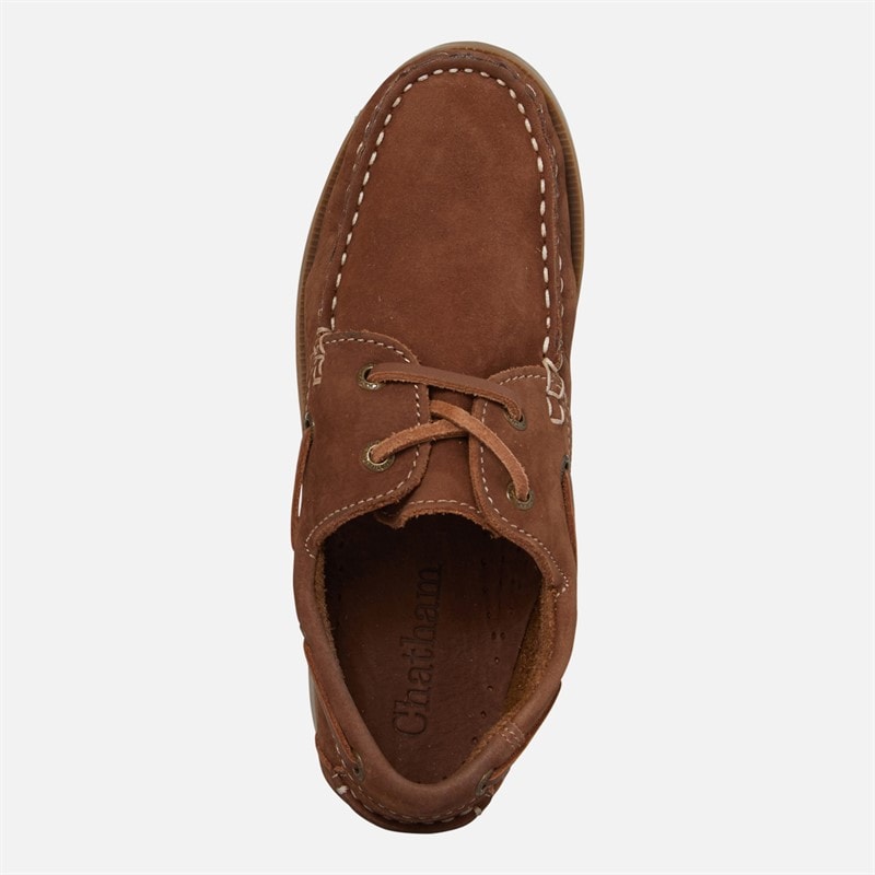 Chatham Marine Junior Henry Deck Shoes Brown/Gum - Image 4