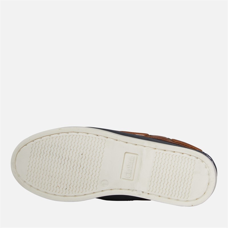 Chatham Marine Junior Henry Deck Shoes Navy/Tan - Image 2